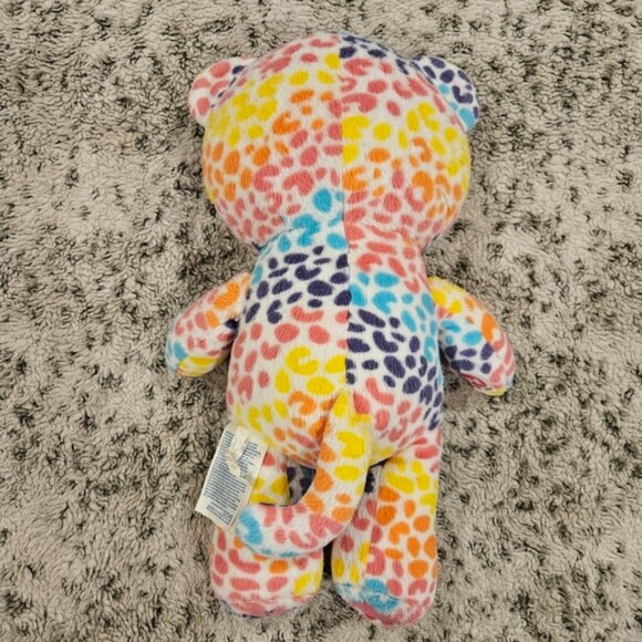 Free Shipping Build A Bear 17" Rainbow Leopard Print Plush Bear - Picture 2 of 8